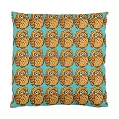 Seamless Cute Colourfull Owl Kids Pattern Standard Cushion Case (two Sides) by Grandong