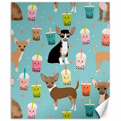 Chihuahua Bubble Kawaii Boba Tea Cute Dog Canvas 20  X 24  by Grandong