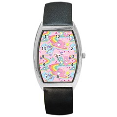 Bears Kawaii Pattern Barrel Style Metal Watch by Grandong