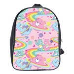 Bears Kawaii Pattern School Bag (Large) Front