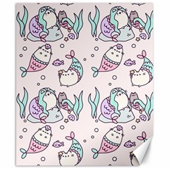 Cartoon Cat Cute Animal Design Drawing Illustration Kawaii Canvas 8  X 10  by Grandong