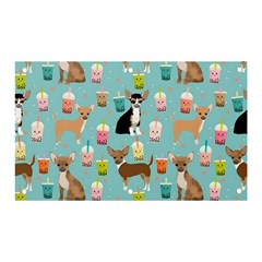 Chihuahua Bubble Kawaii Boba Tea Cute Dog Banner And Sign 5  X 3  by Grandong