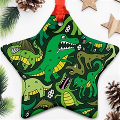 Dino Kawaii Star Ornament (two Sides) by Grandong