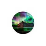 Aurora Borealis Nature Sky Light Golf Ball Marker Front