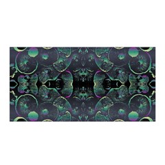 Background Pattern Mushrooms Satin Wrap 35  X 70  by Ravend