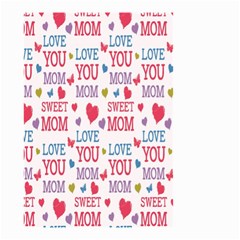 Love Mom Happy Mothers Day I Love Mom Graphic Small Garden Flag (two Sides) by Vaneshop
