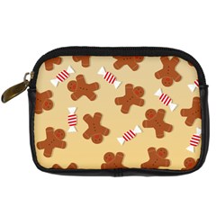 Gingerbread Christmas Time Digital Camera Leather Case by Pakjumat