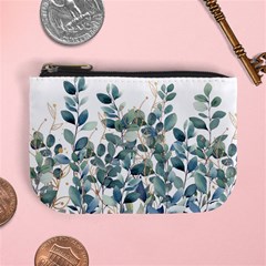 Green And Gold Eucalyptus Leaf Mini Coin Purse by Jack14