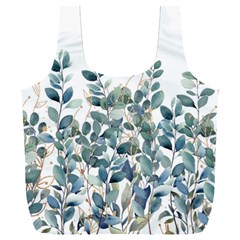 Green And Gold Eucalyptus Leaf Full Print Recycle Bag (xxl) by Jack14