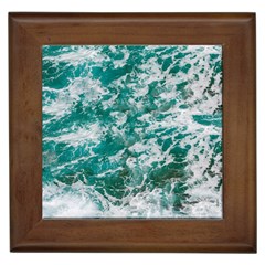 Blue Ocean Waves 2 Framed Tile by Jack14