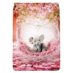 Elephant-heart-plush-vertical-toy Removable Flap Cover (l) by Amaryn4rt