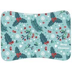 Seamless-pattern-with-berries-leaves Velour Seat Head Rest Cushion by Amaryn4rt