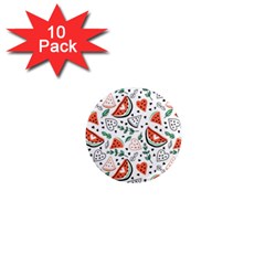 Seamless-vector-pattern-with-watermelons-mint 1  Mini Magnet (10 Pack)  by Amaryn4rt