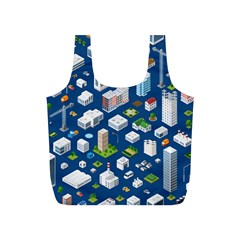 Isometric-seamless-pattern-megapolis Full Print Recycle Bag (s) by Amaryn4rt