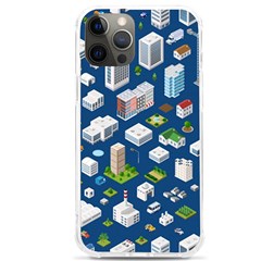 Isometric-seamless-pattern-megapolis Iphone 12 Pro Max Tpu Uv Print Case by Amaryn4rt