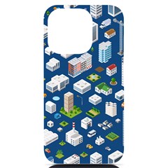 Isometric-seamless-pattern-megapolis Iphone 14 Pro Black Uv Print Case by Amaryn4rt