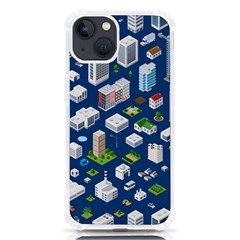 Isometric-seamless-pattern-megapolis Iphone 13 Tpu Uv Print Case by Amaryn4rt