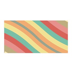 Pattern Design Abstract Pastels Satin Wrap 35  X 70  by Pakjumat