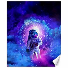 The Cosmonaut Galaxy Art Space Astronaut Canvas 16  X 20  by Pakjumat