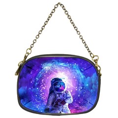 The Cosmonaut Galaxy Art Space Astronaut Chain Purse (two Sides) by Pakjumat