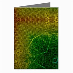 Psychedelic Screen Trippy Greeting Card by Modalart