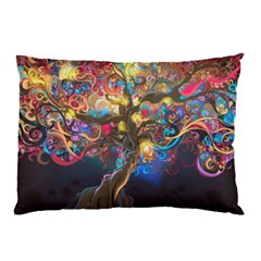 Psychedelic Tree Abstract Psicodelia Pillow Case by Modalart