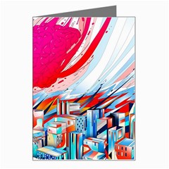 Artistic Psychedelic Art Greeting Card by Modalart