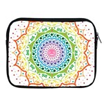 Mandala Pattern Rainbow Pride Apple iPad 2/3/4 Zipper Cases Front