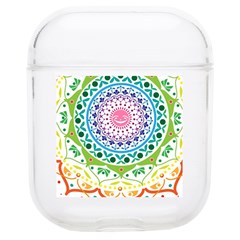 Mandala Pattern Rainbow Pride Airpods 1/2 Case by Vaneshop