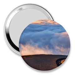 Landscape Sky Clouds Mountain Road 3  Handbag Mirrors by Sarkoni