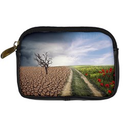 Climate Landscape Digital Camera Leather Case by Sarkoni