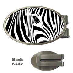 Animal Cute Pattern Art Zebra Money Clips (oval)  by Amaryn4rt