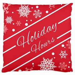 Winter Holiday Hours Standard Premium Plush Fleece Cushion Case (one Side) by Amaryn4rt