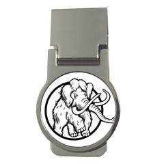 Mammoth Elephant Strong Money Clips (round)  by Amaryn4rt