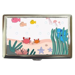 Cartoon Marine Life Marine Drawing Cigarette Money Case by Sarkoni