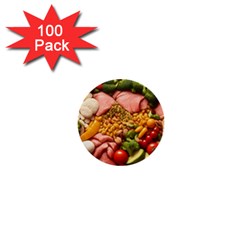 Fruit Snack Diet Bio Food Healthy 1  Mini Buttons (100 Pack)  by Sarkoni