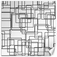 Structure Pattern Network Canvas 20  X 20  by Amaryn4rt