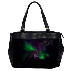 Fantasy Pyramid Mystic Space Aurora Oversize Office Handbag by Grandong