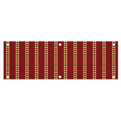 Pattern Background Red Stripes Banner And Sign 6  X 2  by Amaryn4rt