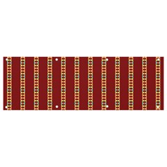 Pattern Background Red Stripes Banner And Sign 9  X 3  by Amaryn4rt