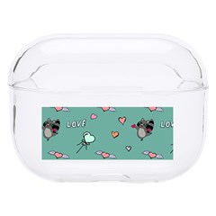 Raccoon Love Texture Seamless Hard Pc Airpods Pro Case by Ravend