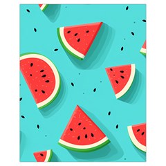 Watermelon Fruit Slice Drawstring Bag (small) by Ravend