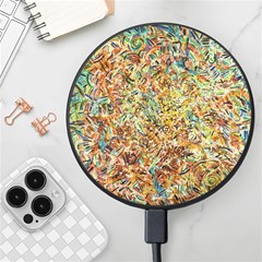 Art Modern Painting Acrylic Canvas Wireless Fast Charger(black) by Amaryn4rt