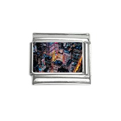 Aerial Photo Of Cityscape At Night Italian Charm (9mm) by Modalart