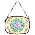 Mandala Pattern Rainbow Pride Chain Purse (One Side) Front