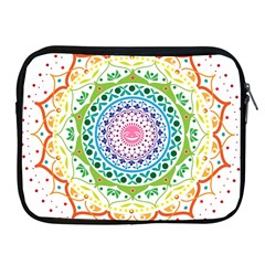 Mandala Pattern Rainbow Pride Apple Ipad 2/3/4 Zipper Cases by Vaneshop