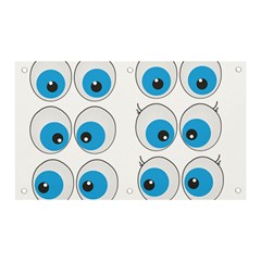 Eyes Comic Cartoon Fun Funny Toon Banner And Sign 5  X 3  by Ndabl3x