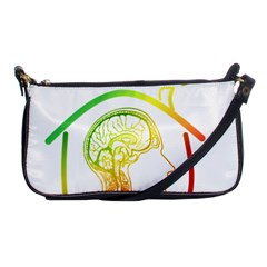 Throughts Construct Does Face Shoulder Clutch Bag by Ndabl3x