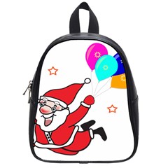 Nicholas Santa Claus Balloons Stars School Bag (small) by Ndabl3x