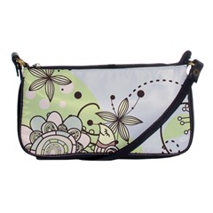 Flowers Bird Floral Floral Design Shoulder Clutch Bag by Grandong